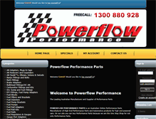 Tablet Screenshot of powerflowperformance.com.au
